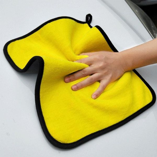 

towel car double-sided wash green microfiber cloths large cleaning cloth drying rag polishing detailing