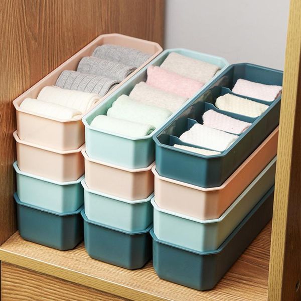 

storage drawers multi-compartment socks underwear organizer family plastic dormitory stackable wardrobe deskorganizing box