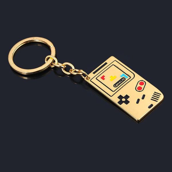 

keychains game machine cute personality metal keychain controller handle key chain for women men kids jewelry accessories, Silver
