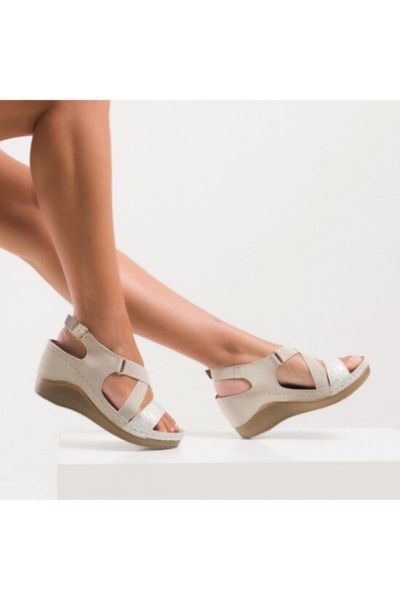 

sandals women's beige anatomical 170666, Black