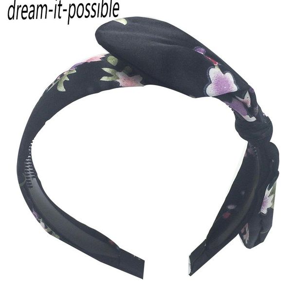 

hair clips & barrettes dream-it-possiblle 2021 fabric crochet woman flowerbowknot print flower cloth wide kids brand headbands for girls who, Golden;silver