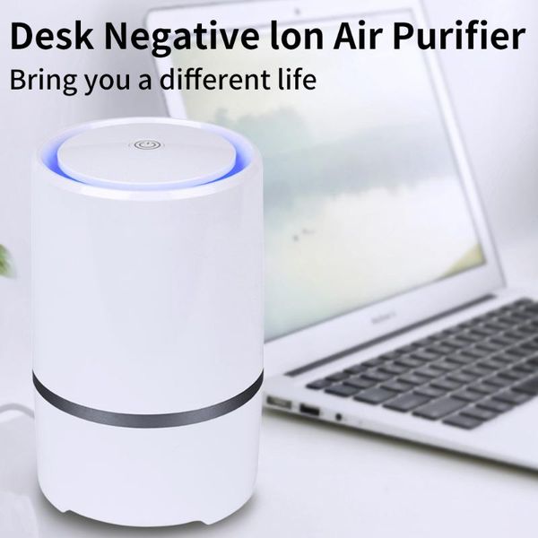 

air purifiers purifier cleaner home filters 5v usb cable low noise with night light desktop