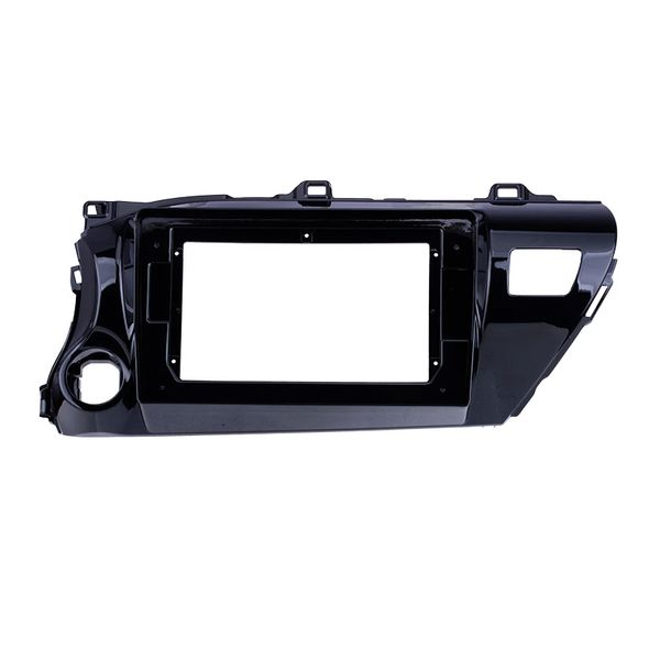 UV-schwarzer 10,1-Zoll-Autoradio-Rahmen für 2016 2017 2018 TOYOTA HILUX LHD Audio Dash Trim Fascia Panel Kit