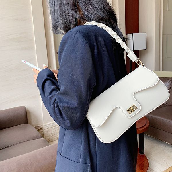 

messenger bags messenger bags2021 fashion pure color women's single woven shoulder strap small square bag
