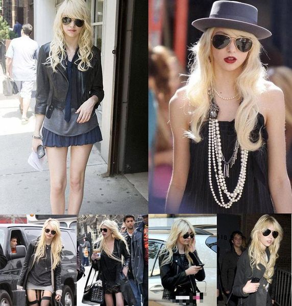 

2021 designer sunglasses aviation pilot sun glasses for men women with black or brown leather case, cloth, and retail accessories, White;black