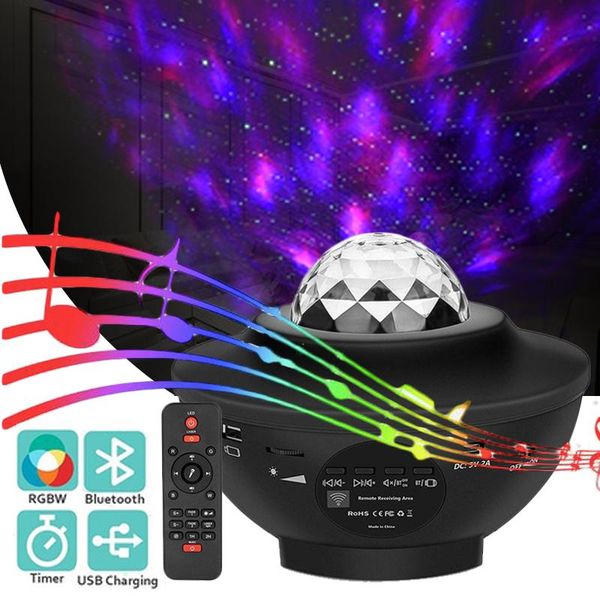 

night lights led star galaxy projector light blueteeth usb music player sky starry lamp room romantic decor for child gifts