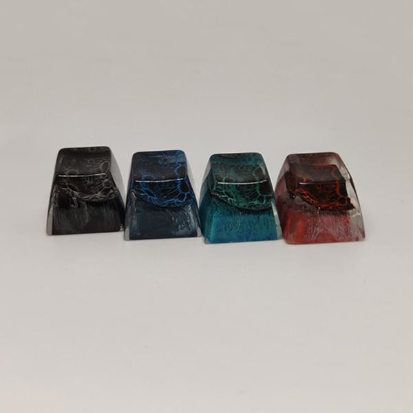 

surface moon potholes design resin keycap for cherry mx switch mechanical keyboard blue green black red sa backlit key cap keyboards