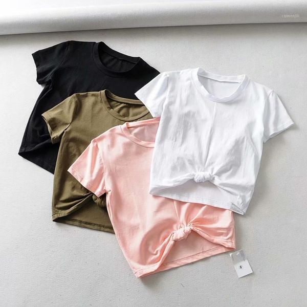 

yoga short sleeve crop lumbar high elastic shirts gym fitness active wear sports womens clothes1, White;red