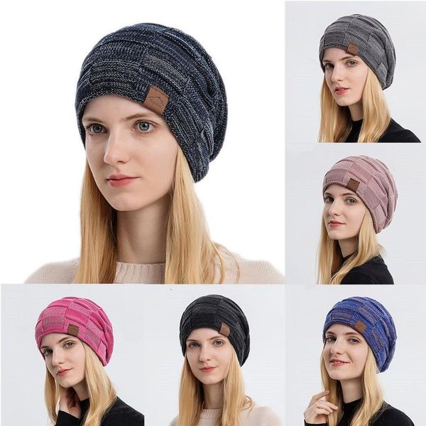 

beanies thick wool keep warm outdoor hedging caps millinery women's knitted hat