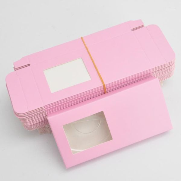 

wholesale eyelash packaging box lash boxes package custom rectangle pink paper mink lashes storage case vendors1