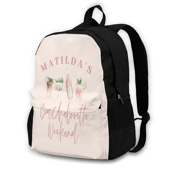 

backpack matilda backpacks commuter woman pattern basic polyester bags