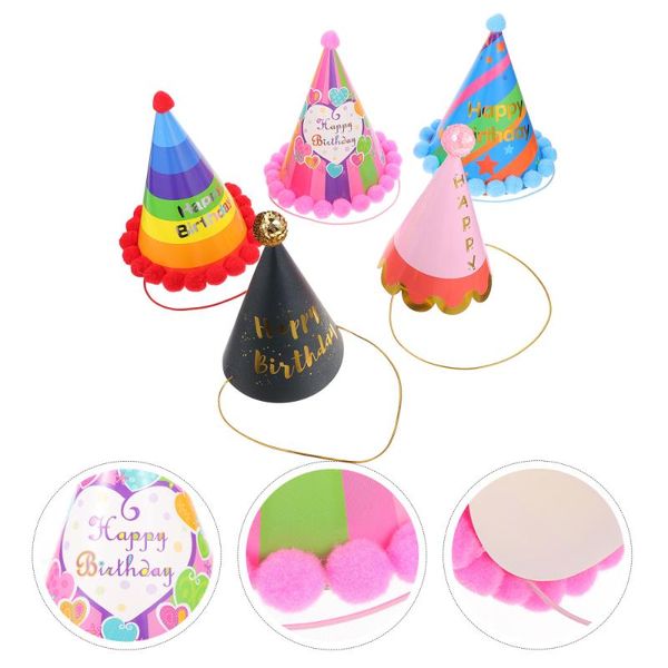 

party hats 5pcs birthday cone versatile headdress