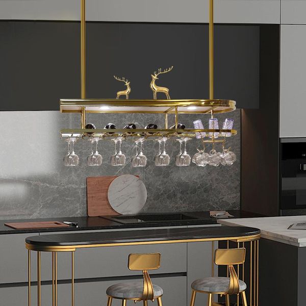 

red wine glasses are upside down. home bar chandeliers stainless steel hanging glass holders in the kitchen pendant lamps