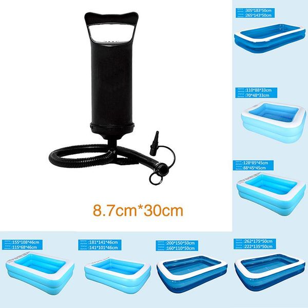 

pool & accessories 30cm hand mattress inflatable swim ring pump manual air hand-pull outdoor festival celebration tools