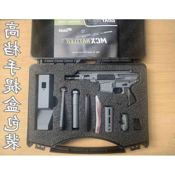 

291: 3 alloy sig mcx carbine gun model full disassembly throwing shell assembly toy metal simulation can not be launched