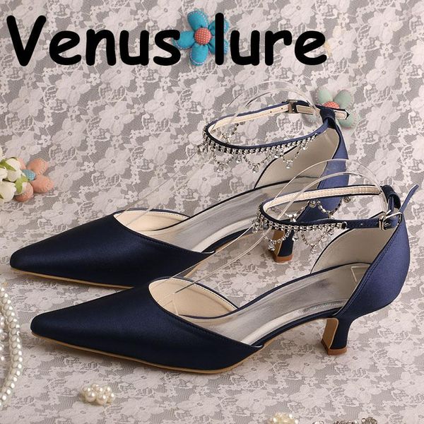 

dress shoes 22 colors crystal straps pointed toe women navy wedding low heeled, Black