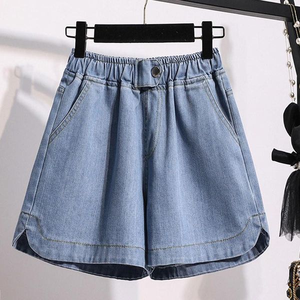 

women's shorts harajuku vetement femme 2021 summer denim jeans women clothing loose ropa mujer short plus size jean, White;black