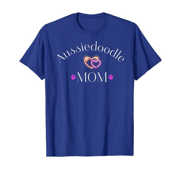 

aussiedoodle mom doodle aussiedoodle lover tee t-shirt, White;black