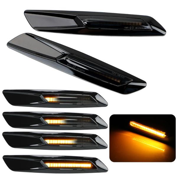 

emergency lights led turn signal light car dynamic side marker a pair lamp blinker for e60 e61 e81 e82 e88 e90 e91 e92 e93