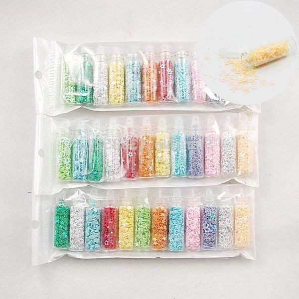 

nail art 1set/12pcs mixed multicolor bling star/roundbeads/rhombus/round 3d laser paillette beauty nail art sequins, Silver;gold