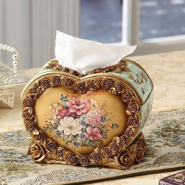 

tissue boxes & napkins floral relief sculpture box classical dinner table napkin holder paper towel organizer vintage home decor