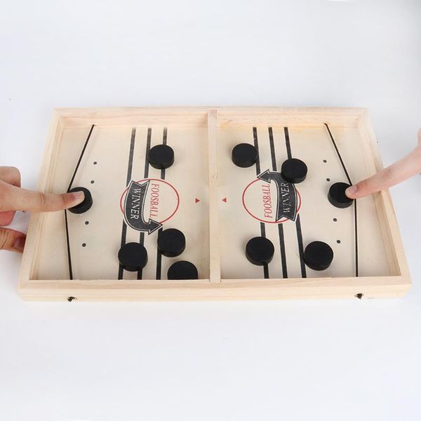 

football shoot fast hockey sling puck game paced winner toys party for child family home decor board sashes