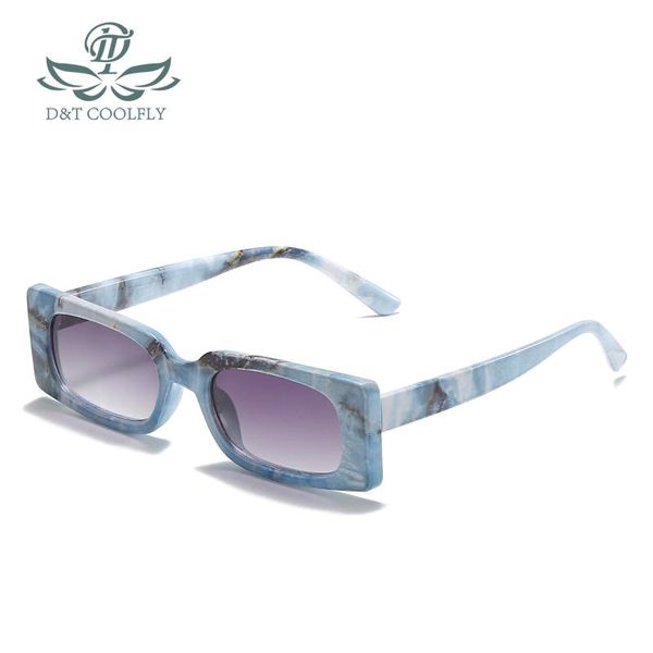 

sunglasses d&t 2021 fashion square women men marble grain frame lens leopard brand designer quality luxury sun glasses uv400, White;black