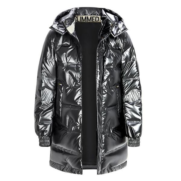 

men's duck feather et, brand warm clothing, tight, long, casual, hoodie, size 6xl, winter, 2021, Black