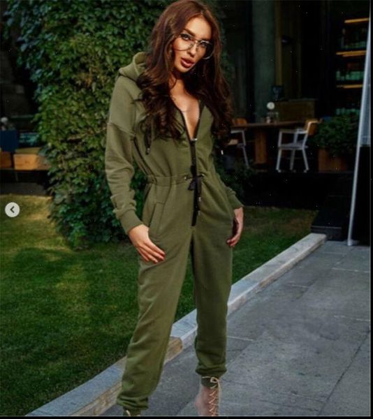 

fashion long sleeve women romper high waist hoodies street wear drawrsing jumpsiut trousers, Black;white