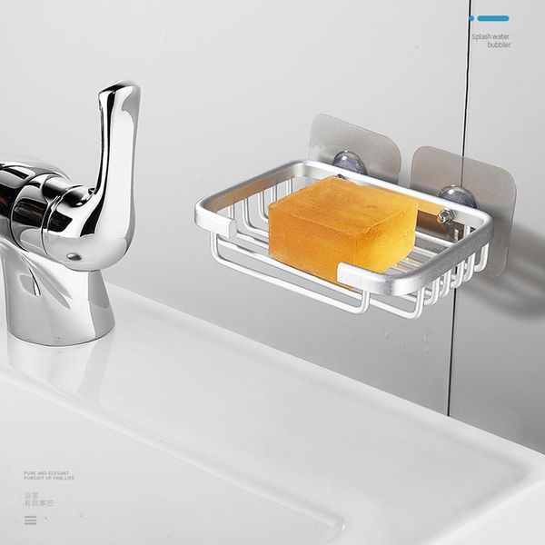 

soap dishes creative drill dish holder wall mounted storage rack toilet box sponge bathroom accessories