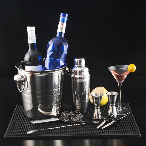 

ice buckets and coolers 5l 7l stainless steel lce cubes bucket champagne beer wine rapid cooling storage barrel ktv club bars night party su