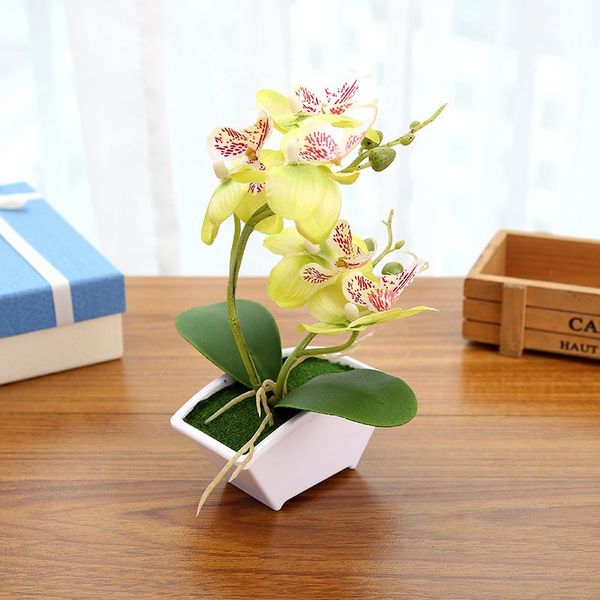 

decorative flowers & wreaths 1pc artificial mini fake butterfly orchid flower house garden decoration