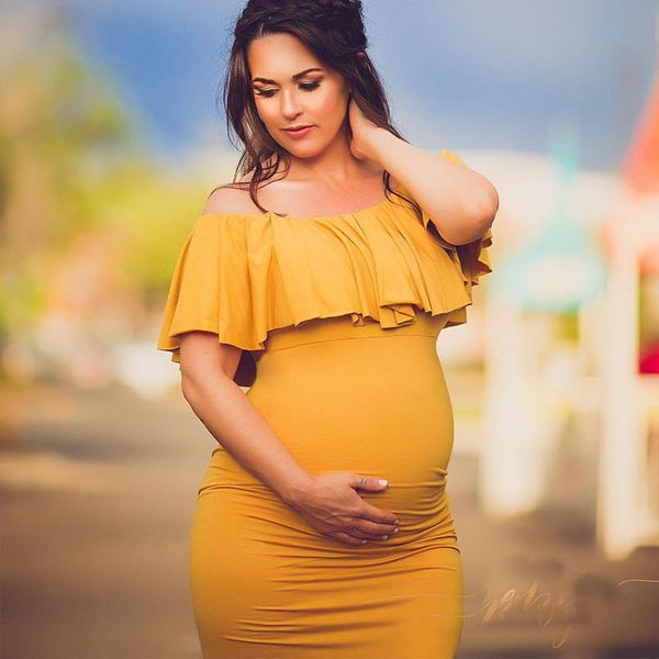 

shoulderless maternity dresses for p shoot maternity pgraphy props pregnancy dress pgraphy maxi dress gown pregnant, White