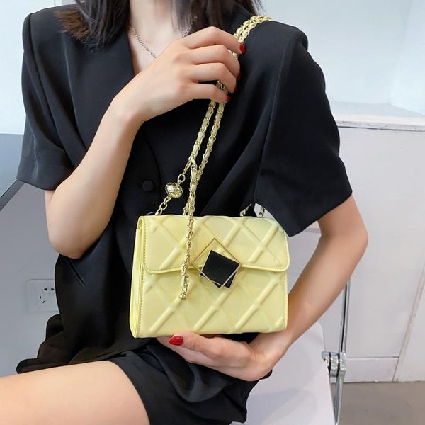 

evening bags women's leather handbags 2021latest style summer messenger bag western chain shoulder totes