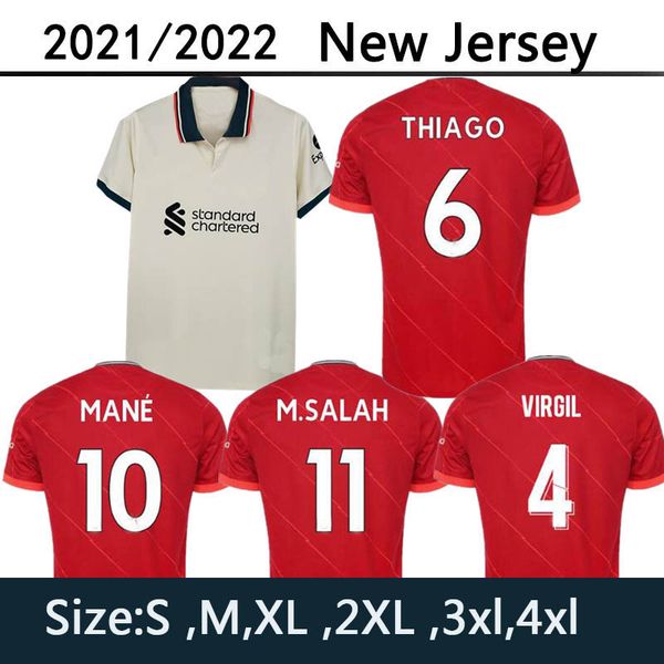 

21 22 lvp m.salah big size s-4xl virgil firmino soccer jersey mane milner henderson shaqiri wijnaldum a.becker origi alexander arnold diogo, Black;yellow