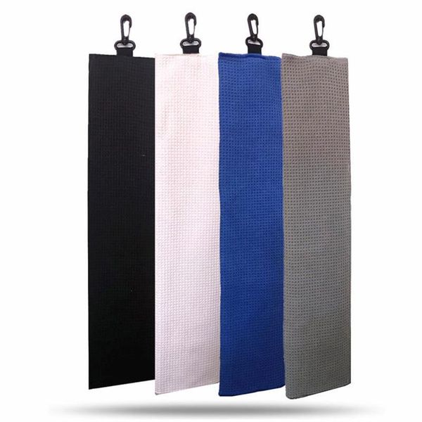 

golf training aids finger ten towel with hook clip outdoor waffle light weight fitness gym yoga ball club cleaning sports soft towels 1 pc