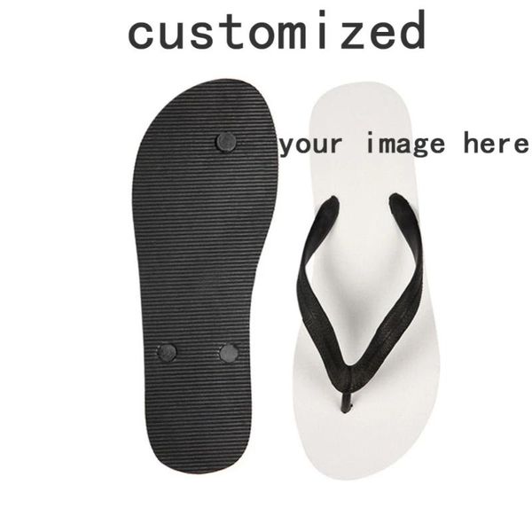 

fashion custom diy image print men flip flops cool super slippers mens summer flip-flop, Black