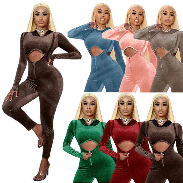 

casual dresses yg8063 autumn and winter women's solid color three-dimensional cutting tight hoodie set, Black;gray