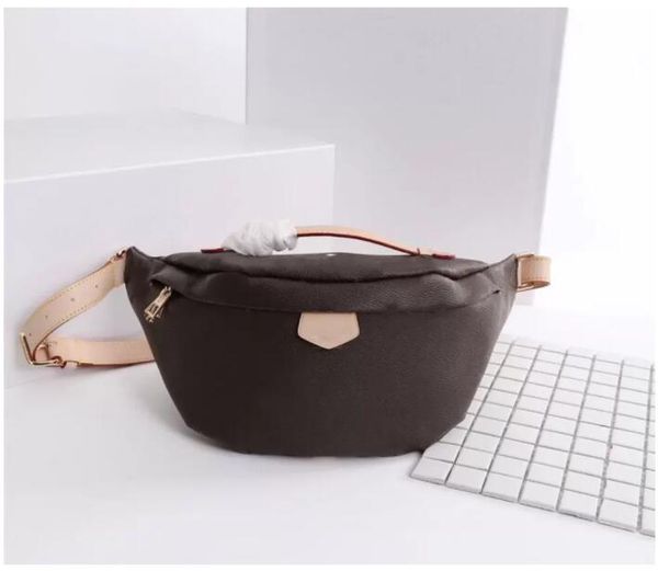 

2021 classic stlye famous brand bumbag cross body fashion shoulder bag brown bum waist bags #m43644
