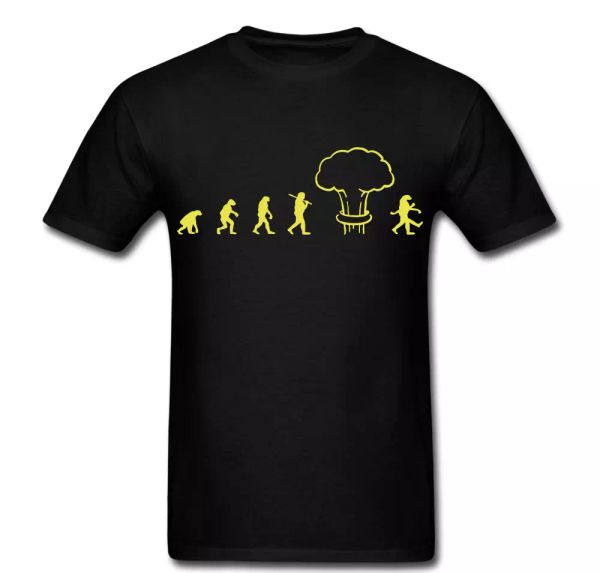 

Evolution Human Explosion Zombie Monster Alien T shirt tee, White;black