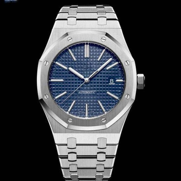

wristwatches classic mens watch stainless steel strap sapphire crystal automatic mechanical movement glass back quality, Slivery;brown