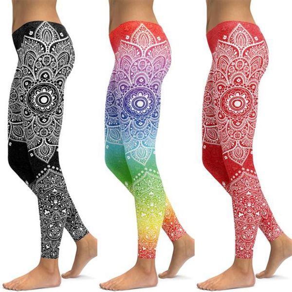 

li-fi mandala fitness yoga pants women sports leggings workout running push up gym wear elastic slim outfit
