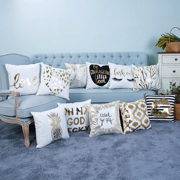 

pattern super soft pineapple silver pillow sets of cotton love letters bronzing and linen car sofa cushions cushion/decorative