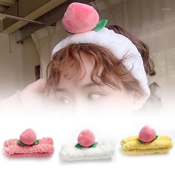 

cute peach hairband women ladies small fresh headband yoga sports hair accessory girls accesorios para el cabello accessories1