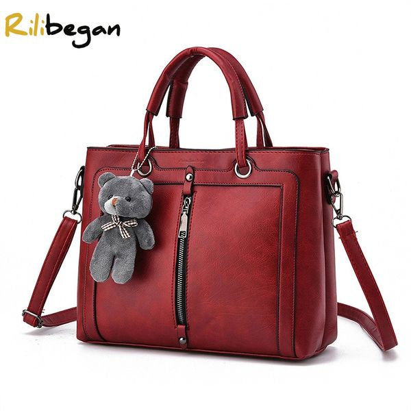 

women fashion leather pu casual cute handle solid crossbody handle shoulder bags