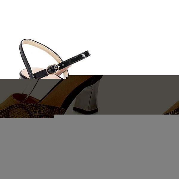 

big size pointy personalized sandals high heels women shoes woman summer ladies, Black