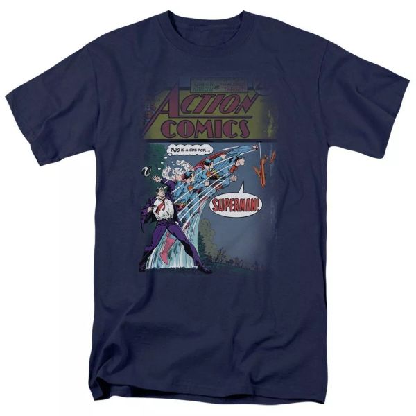 

Superman Quick Change T-Shirt DC Comics Sizes S-3X NEW, White;black