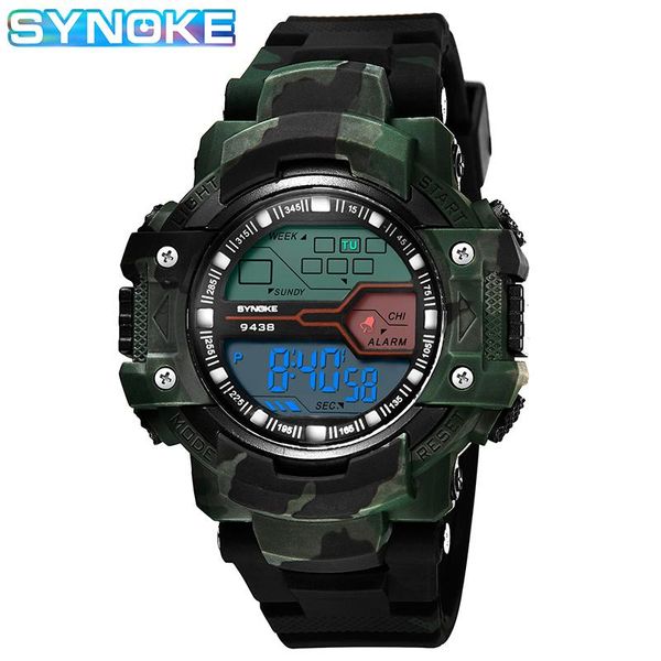 Männer Elektronische Armbanduhr Camouflage Militär Sport Armbanduhren Alarm Kalender Multifunktions Digitale Wasserdichte Uhr Armbanduhren