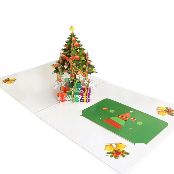 

greeting cards 3d merry christmas festival holiday gift for day year