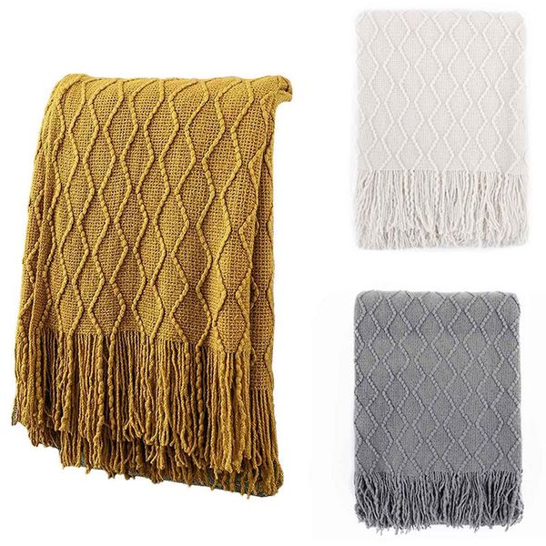 

blankets throw for couch knitted lightweight and soft textured blanket with decorative tassels sofa